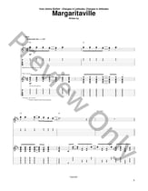 Margaritaville Guitar and Fretted sheet music cover